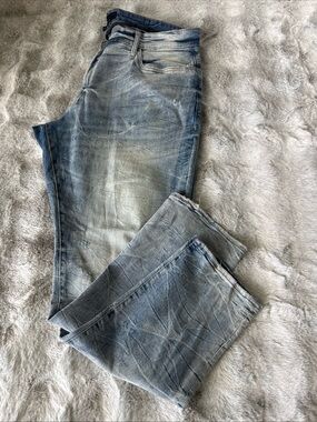 Jordan Craig Legacy Edition Men's Jeans 36x34 Blue Bleached Size 42x 32-0418